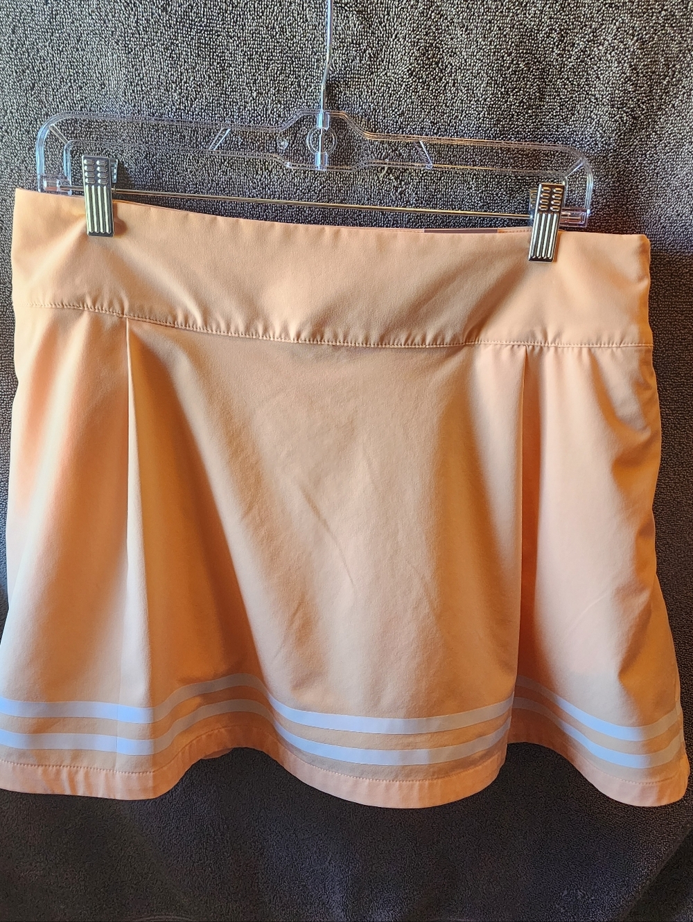Calia Peach 15" Golf Skort with White Stripe Hem NWT Never Worn